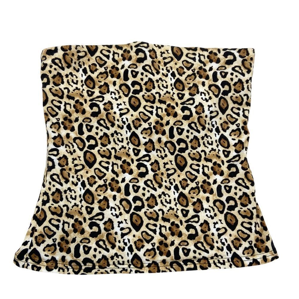 No Boundaries Animal Print Strapless Top Size Medium
